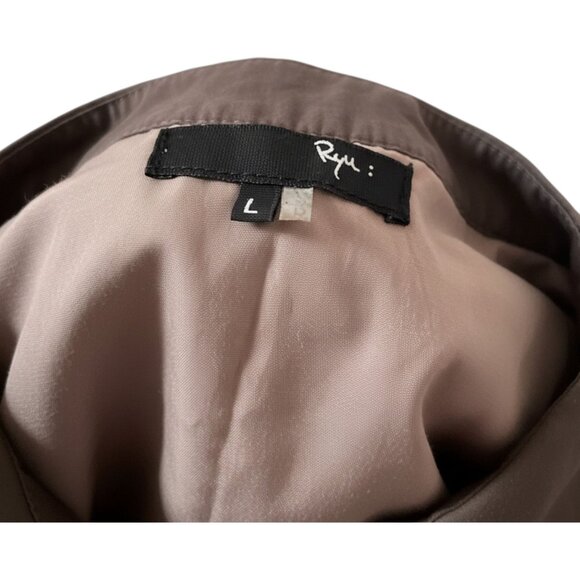 Modcloth  RYU Brown Crochet Sleeveless Dress Boho Chic Fairycore SZ L - Picture 9 of 13